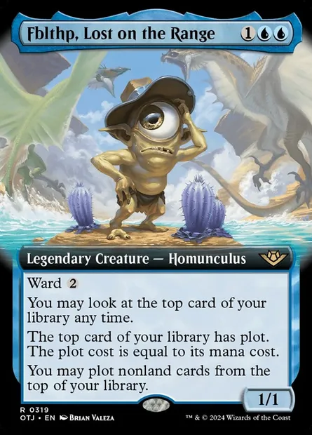 Fblthp, Lost on the Range, Magic card OTJ 319 — Outlaws of Thunder Junction set