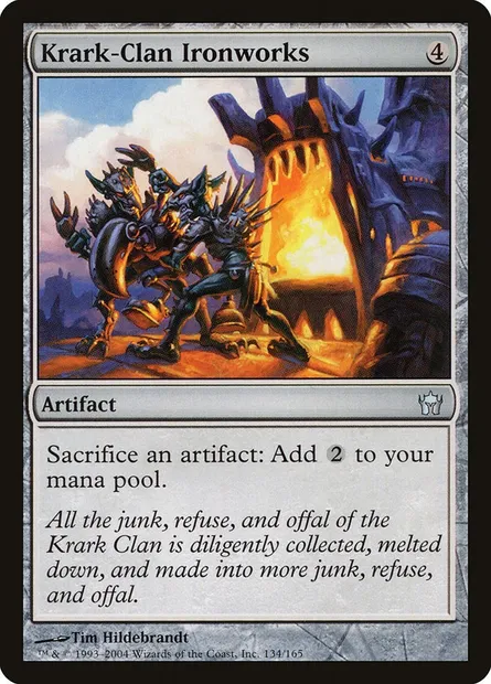 Ferronnerie du clan Krark, carte Magic 5DN 134 — extension La Cinquième Aube