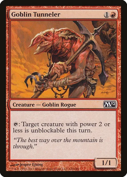 Goblin Tunneler, Magic card M12 142 — Magic 2012 set