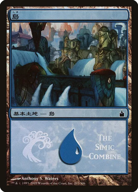Island, Magic card PMPS 293 — Magic Premiere Shop 2005 set