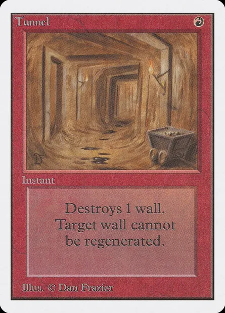 Tunnel, Magic card 2ED 179 — Unlimited Edition set