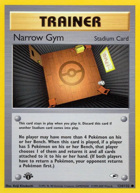 Narrow Gym, Pokémon card GH 124 — Gym Heroes set