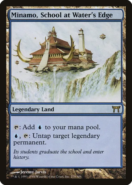 Minamo, École de la cascade, carte Magic CHK 279 — extension Guerriers de Kamigawa