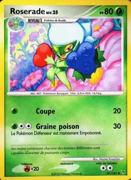 Roserade, carte Pokémon SV 81 — extension Vainqueurs Suprêmes