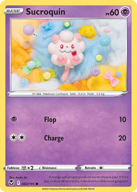 Sucroquin, carte Pokémon SIT 083 — extension Tempête Argentée