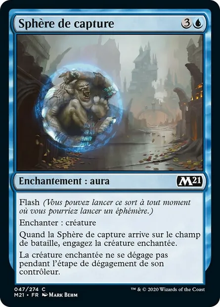 Sphère de capture, carte Magic M21 47 — extension Core Set 2021