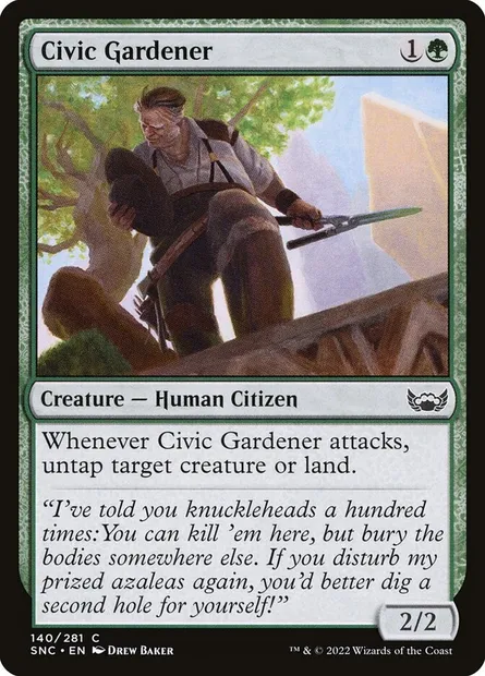 Civic Gardener, Magic card SNC 140 — Streets of New Capenna set
