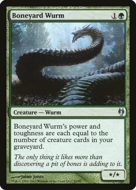 Guivre d'ossuaire, carte Magic DDJ 51 — extension Duel Decks: Izzet vs. Golgari