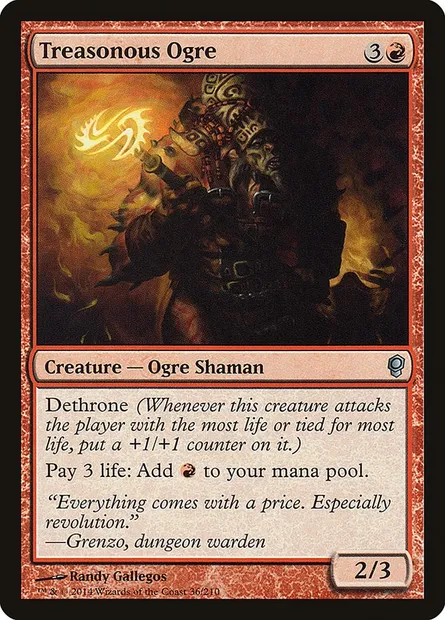 Treasonous Ogre, carte Magic CNS 36 — extension Conspiration