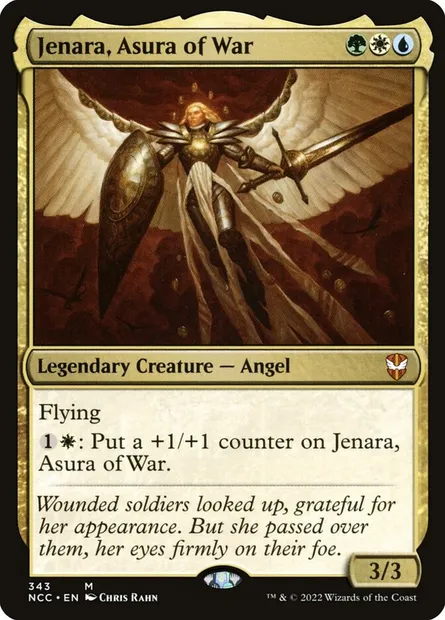 Jenara, Asura of War, Magic card NCC 343 — New Capenna Commander set