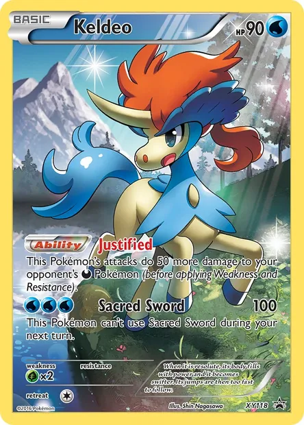 Keldeo, Pokémon card XY 118 — XY Black Star Promos set