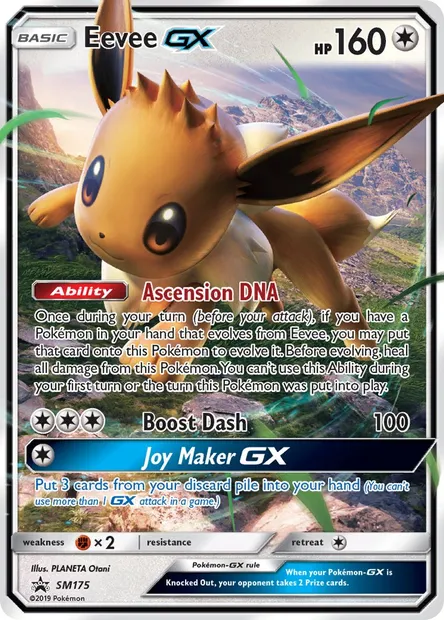 Évoli GX, carte Pokémon SM 175 — extension Promo SM