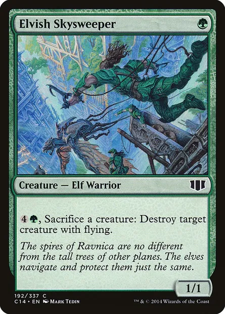 Elvish Skysweeper, Magic card C14 192 — Commander 2014 set