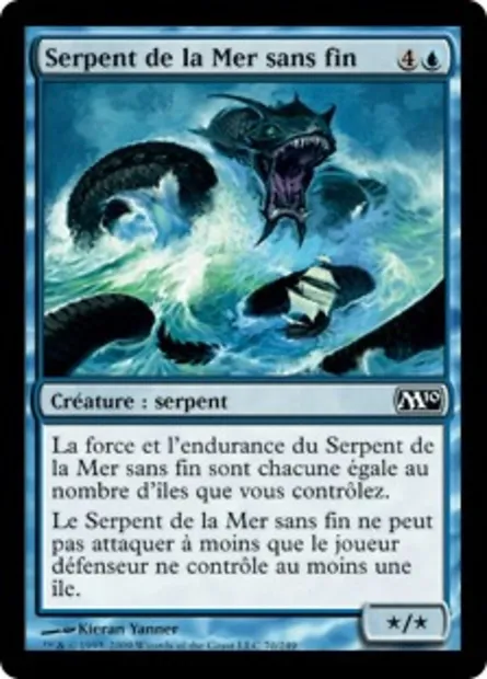 Serpent de la Mer sans fin, carte Magic M10 70 — extension Magic 2010
