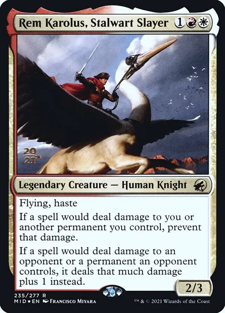 Rem Karolus, tueur vaillant, carte Magic PMID 235s — extension Innistrad: Midnight Hunt Promos