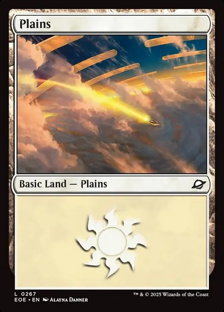 Plains, Magic card EOE 267 — Edge of Eternities set