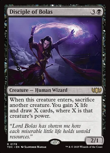 Disciple of Bolas, Magic card TDC 178 — Tarkir: Dragonstorm Commander set