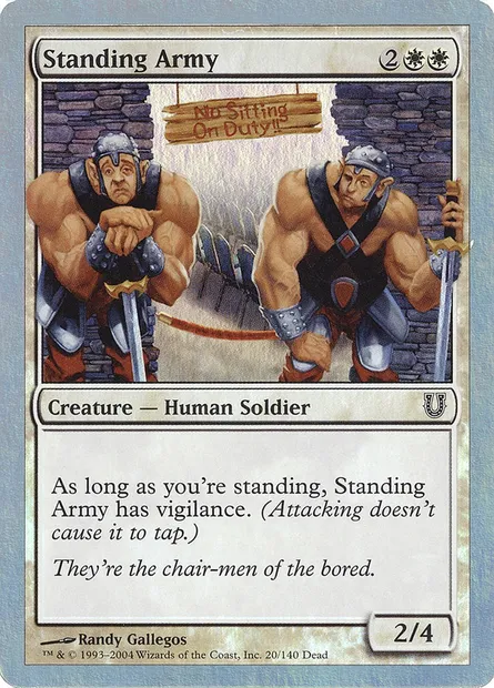 Standing Army, Magic card UNH 20★ — Unhinged set