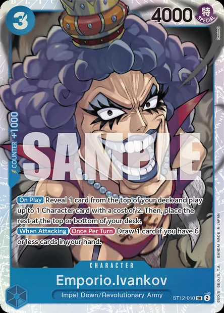 Emporio Ivankov, carte One Piece ST12-010 — extension Zoro and Sanji