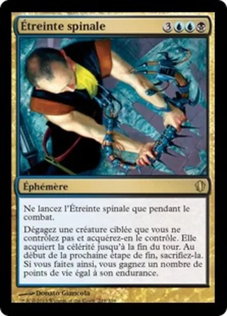 Étreinte spinale, carte Magic C13 218 — extension Commander 2013