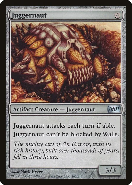 Juggernaut, Magic card M11 209 — Magic 2011 set