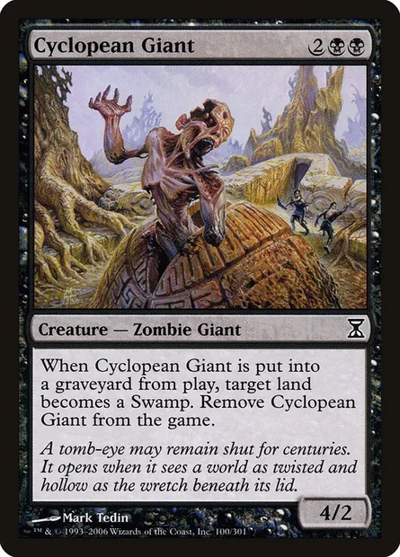 Cyclopean Giant, Magic card TSP 100 — Time Spiral set