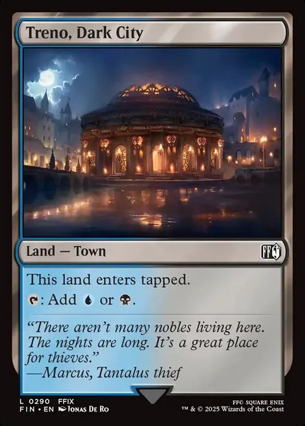 Treno, Dark City, Magic card FIN 290 — Final Fantasy set