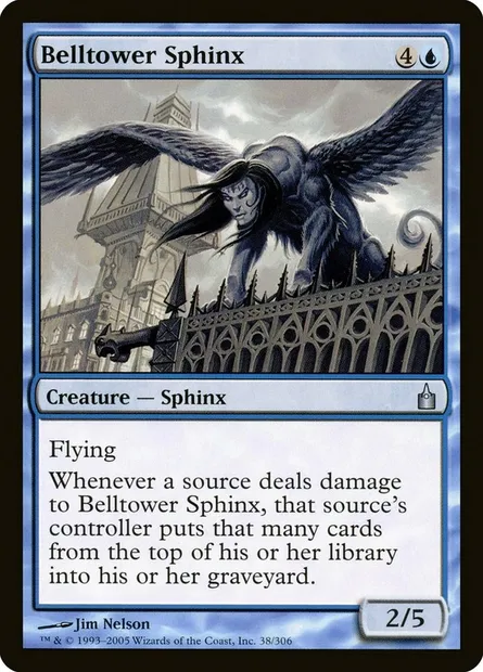 Belltower Sphinx, Magic card RAV 38 — Ravnica: City of Guilds set