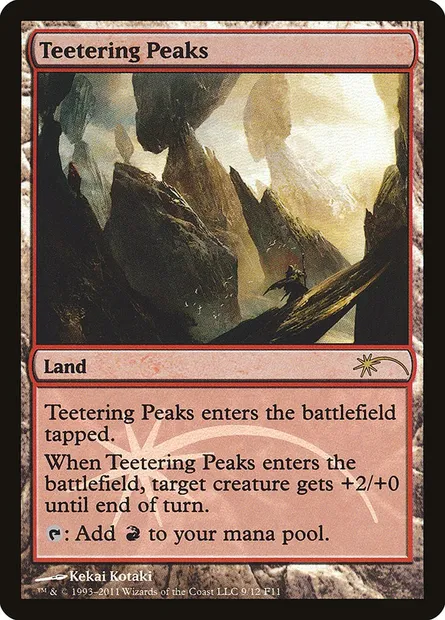 Teetering Peaks, Magic card F11 9 — Friday Night Magic 2011 set