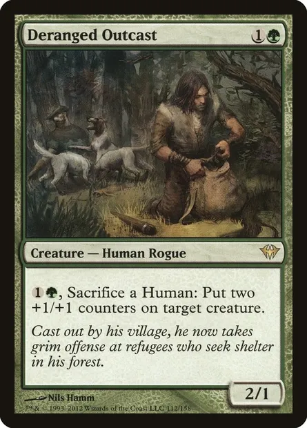 Deranged Outcast, Magic card DKA 112 — Dark Ascension set
