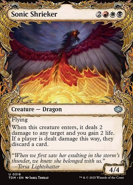 Sonic Shrieker, Magic card TDM 318 — Tarkir: Dragonstorm set
