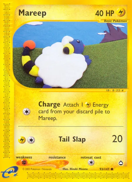 Mareep, Pokémon card AQ 93 — Aquapolis set