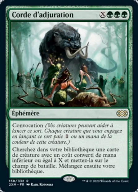 Corde d'adjuration, carte Magic 2XM 158 — extension Double Masters