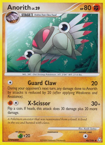 Anorith, Pokémon card LA 46 — Legends Awakened set