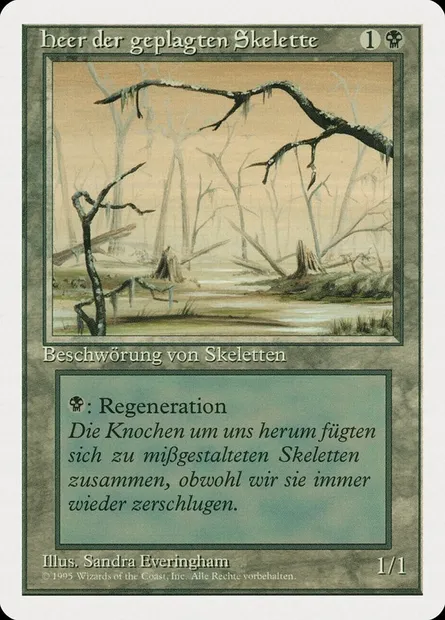 Drudge Skeletons, Magic card 4ED 107† — Fourth Edition set