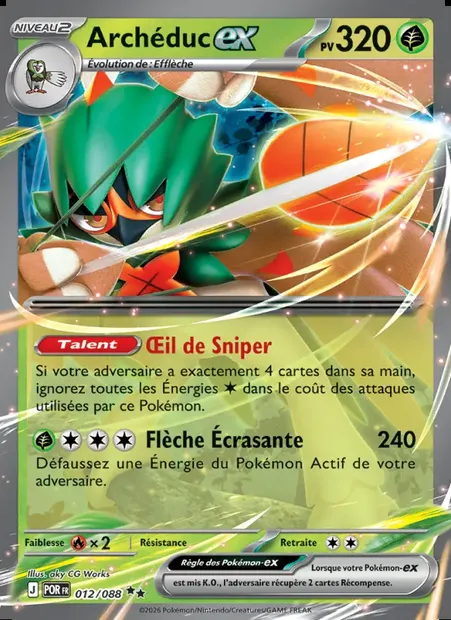 Archéduc-ex, carte Pokémon POR 012 — extension Équilibre Parfait