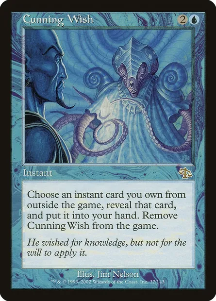 Cunning Wish, Magic card JUD 37 — Judgment set