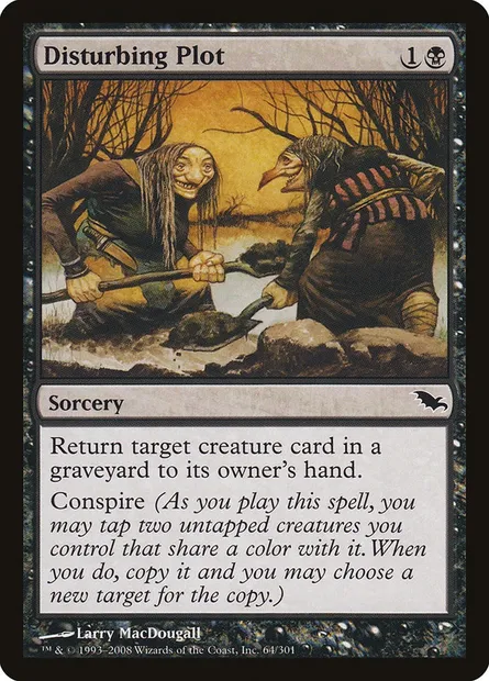 Disturbing Plot, Magic card SHM 64 — Shadowmoor set