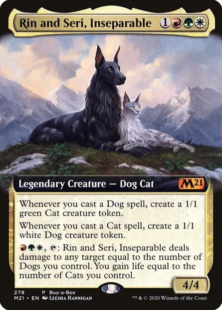 Rin and Seri, Inseparable, Magic card M21 278 — Core Set 2021 set
