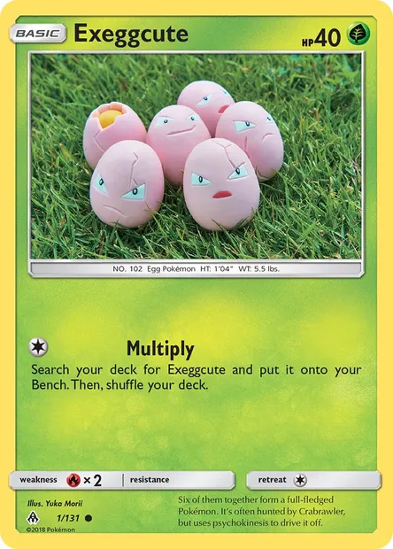 Exeggcute, Pokémon card FLI 1 — Forbidden Light set