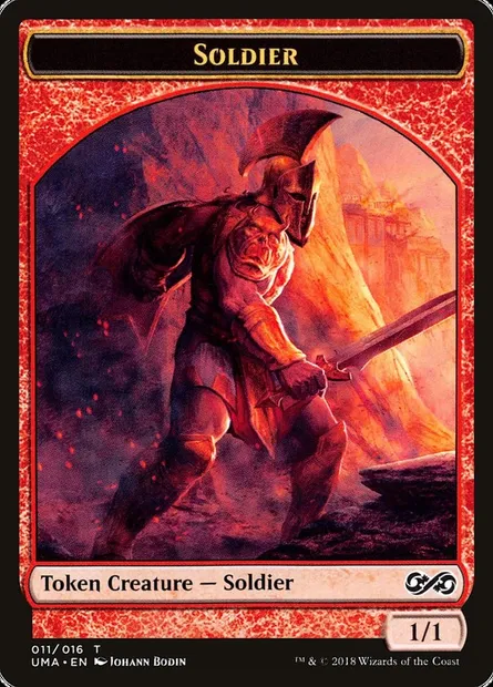 Soldier, carte Magic TUMA 11 — extension Ultimate Masters Tokens