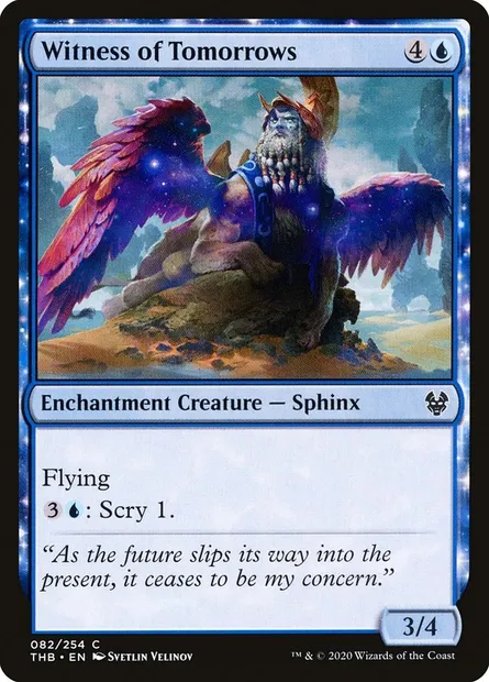 Witness of Tomorrows, Magic card THB 82 — Theros Beyond Death set
