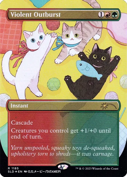 Bouffée de violence, carte Magic SLD 1185 — extension Secret Lair Drop