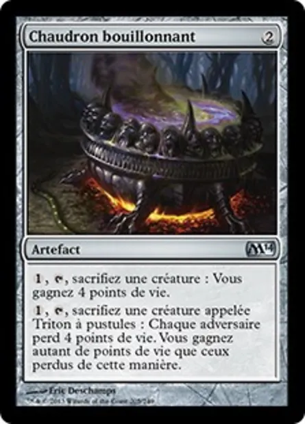 Chaudron bouillonnant, carte Magic M14 205 — extension Magic 2014