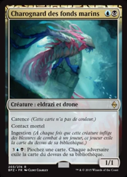 Charognard des fonds marins, carte Magic BFZ 203 — extension La bataille de Zendikar
