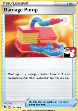 Pompe à Dégâts, carte Pokémon PPS 156-4 — extension Play! Pokémon Prize Pack Series