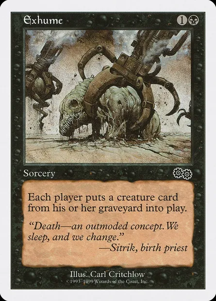 Exhume, Magic card BRB 24 — Battle Royale Box Set set