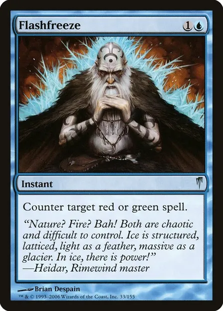 Flashfreeze, Magic card CSP 33 — Coldsnap set