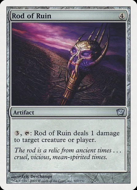 Rod of Ruin, Magic card 9ED 307 — Ninth Edition set