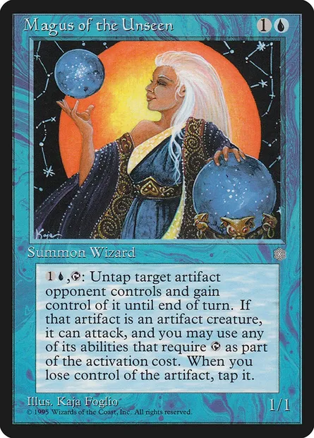 Mage de l'Inapparence, carte Magic ICE 82 — extension Ere Glaciaire